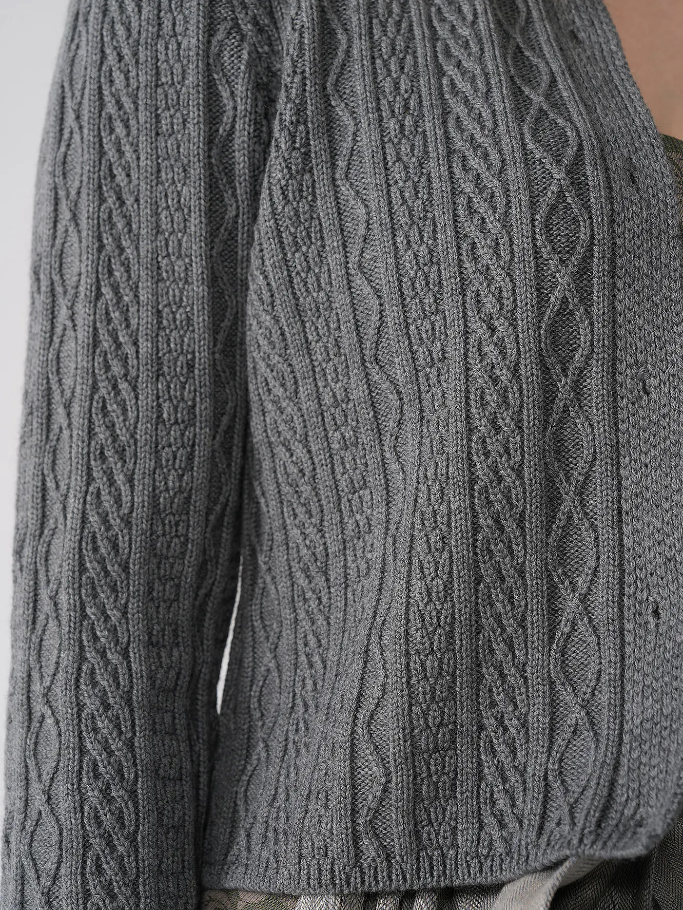 GOTTSEIDANK | Trachten Strickjacke SOPHIA | grau