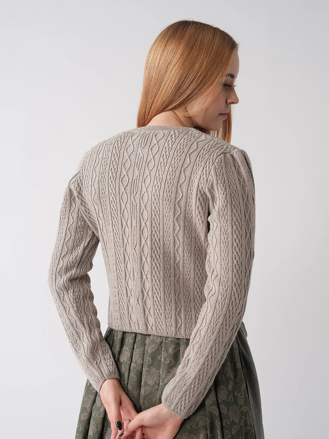 GOTTSEIDANK | Trachten Strickjacke SOPHIA | creme