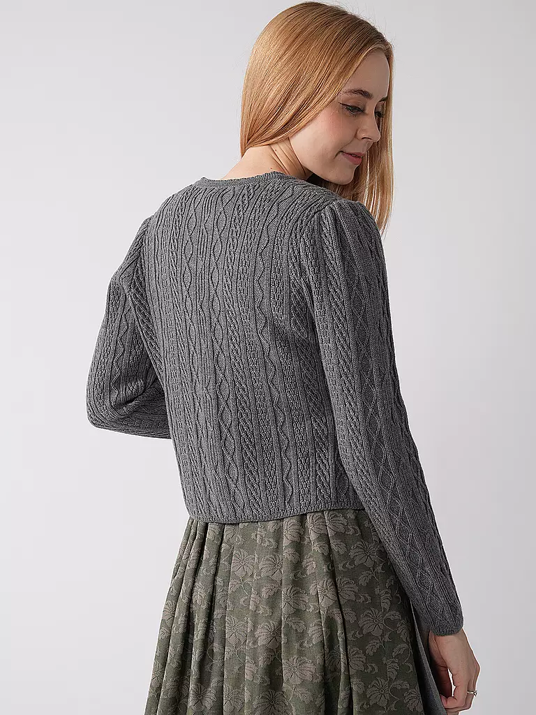 GOTTSEIDANK | Trachten Strickjacke SOPHIA | grau