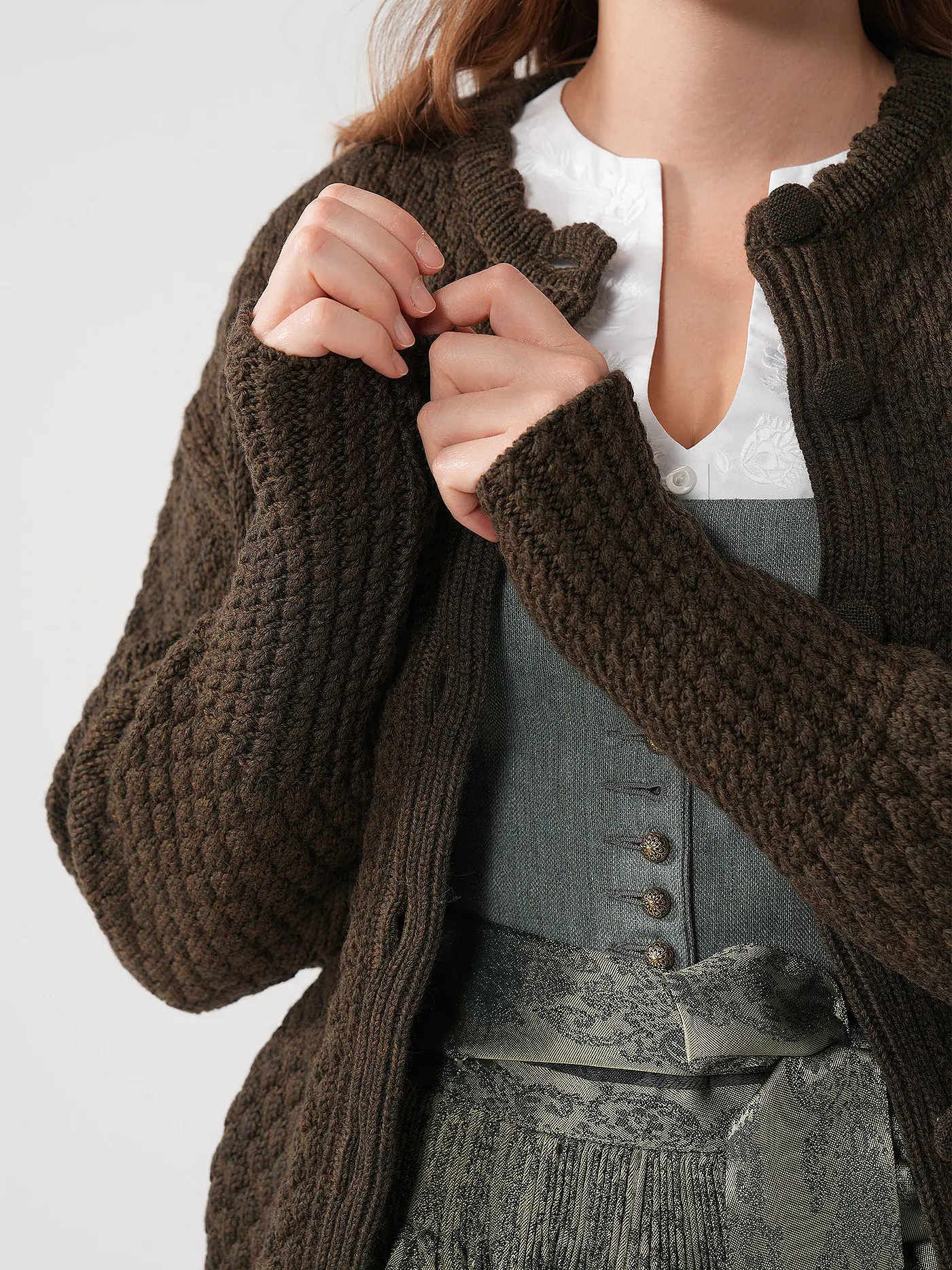 GOTTSEIDANK | Trachtencardigan PAULA | olive