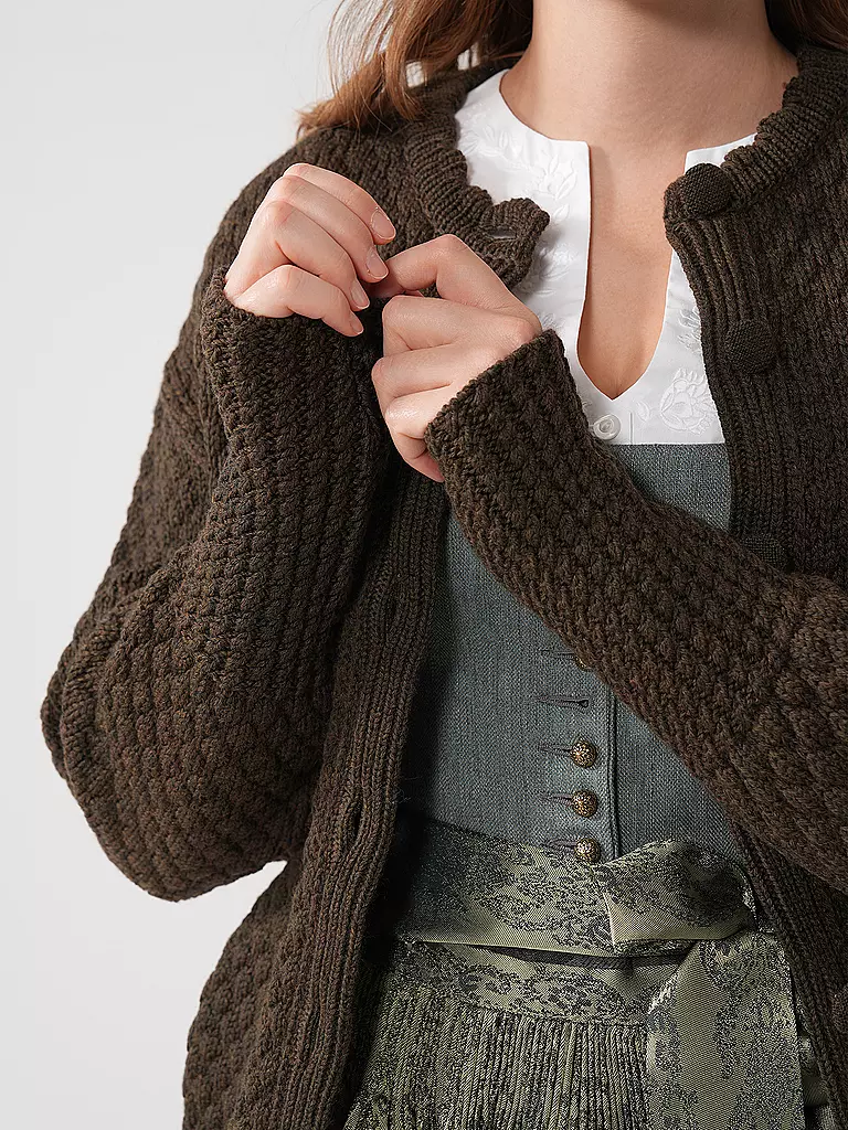 GOTTSEIDANK | Trachtencardigan PAULA | olive