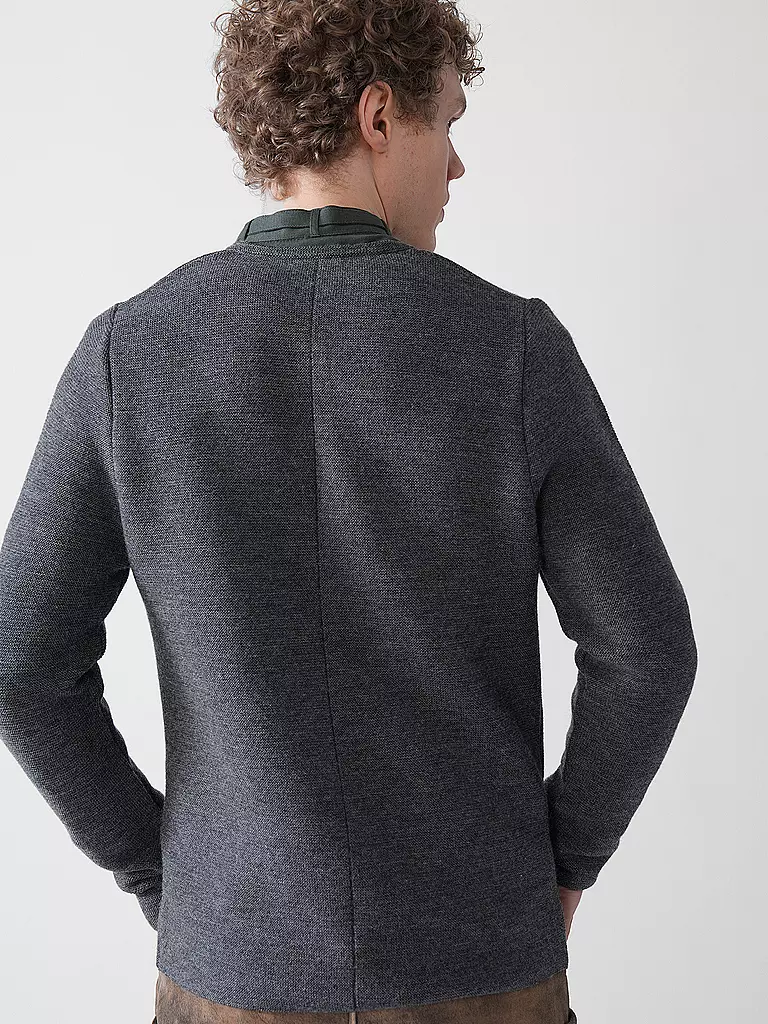 GOTTSEIDANK | Trachtenstrickjacke ALOISIUS | grau