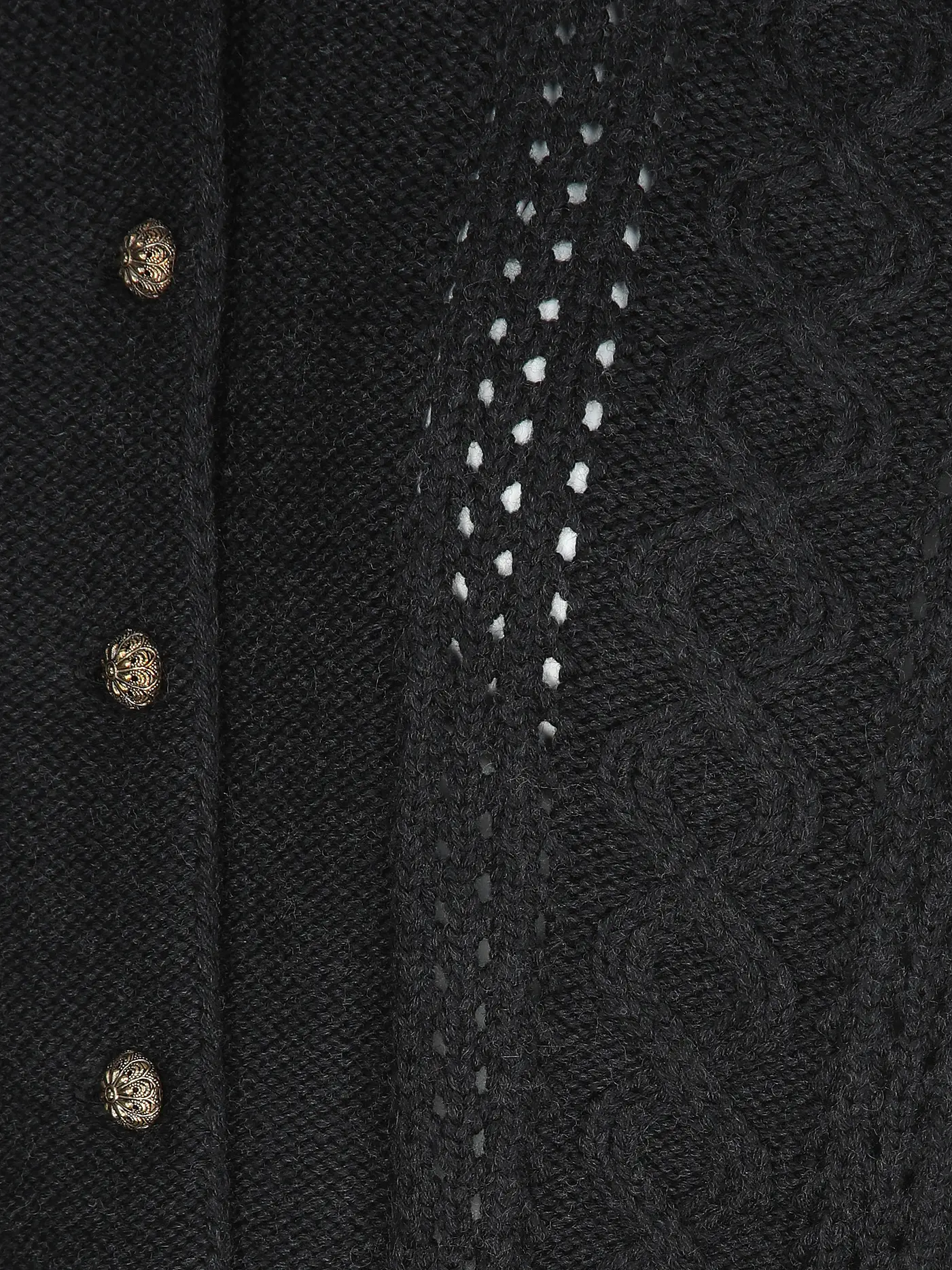 GOTTSEIDANK | Trachtenstrickjacke LEA | grau