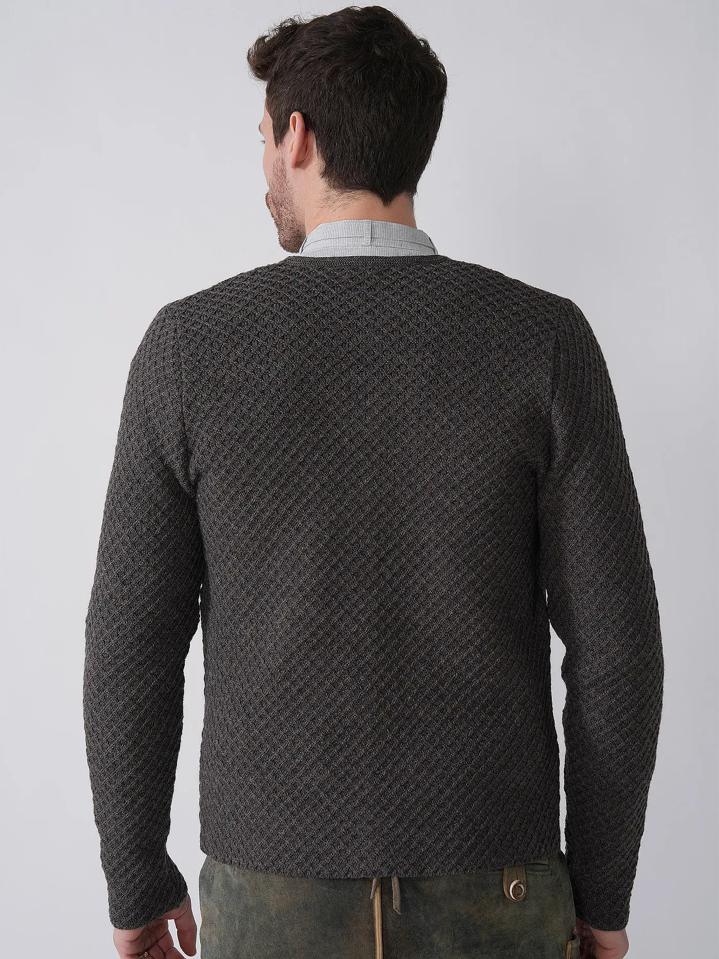GOTTSEIDANK | Trachtenstrickjacke XAVER | blau