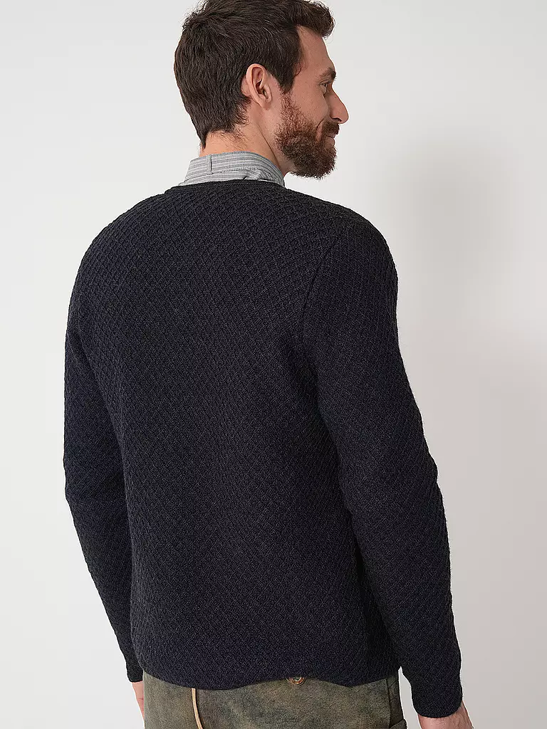GOTTSEIDANK | Trachtenstrickjacke XAVER | blau