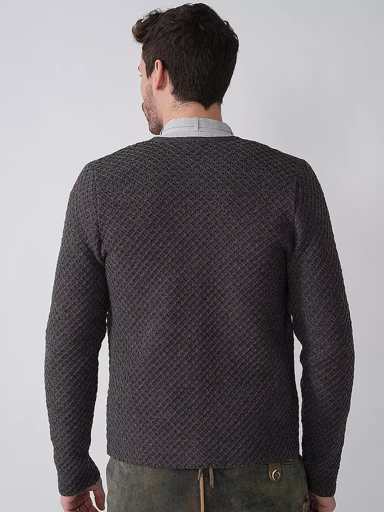 GOTTSEIDANK | Trachtenstrickjacke XAVER | blau
