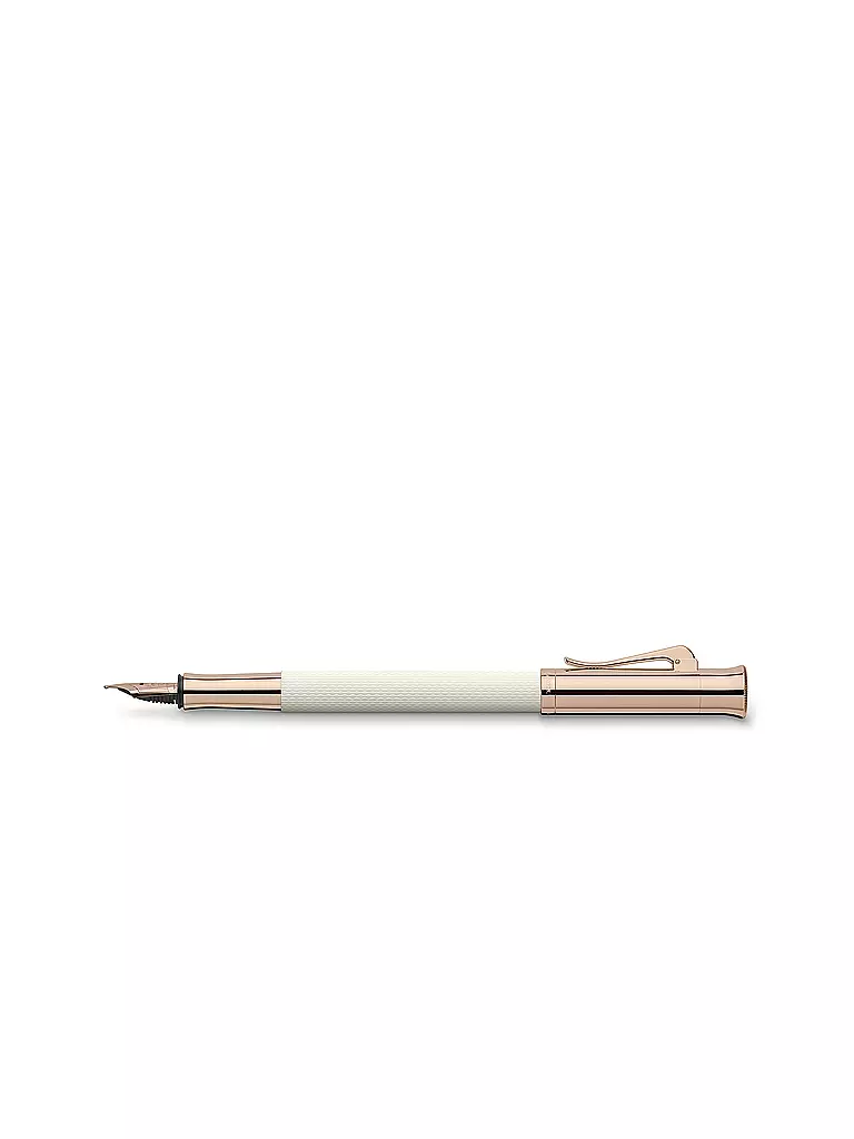 GRAF VON FABER-CASTELL | Füllfederhalter Guilloche Champagne Blush M | weiss