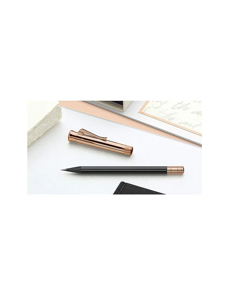 GRAF VON FABER-CASTELL | Perfekter Bleistift Roségold Schwarz | Gold