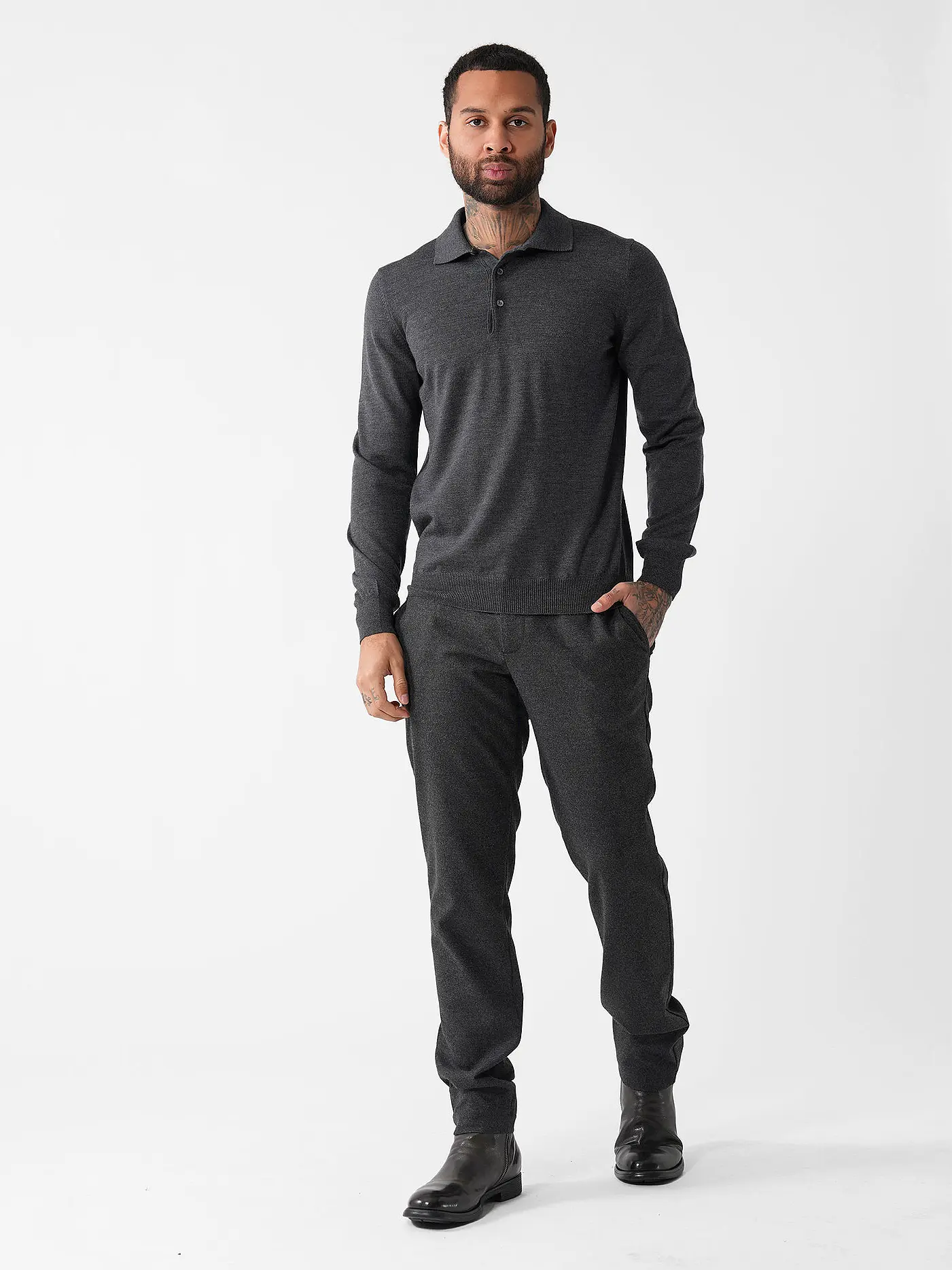 GRAN SASSO | Poloshirt  | grau
