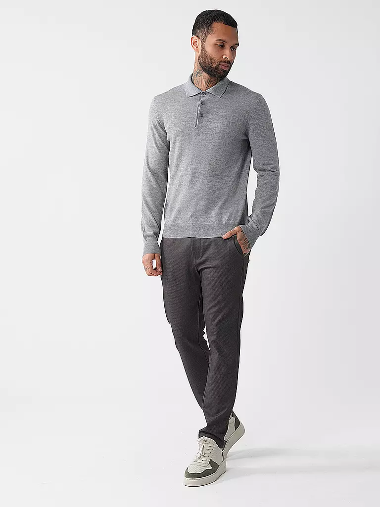 GRAN SASSO | Poloshirt  | hellgrau