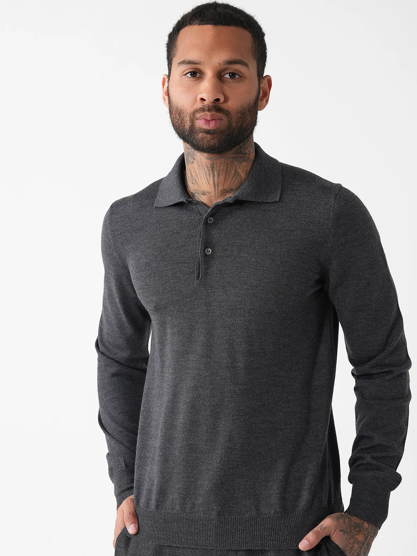 GRAN SASSO | Poloshirt  | grau