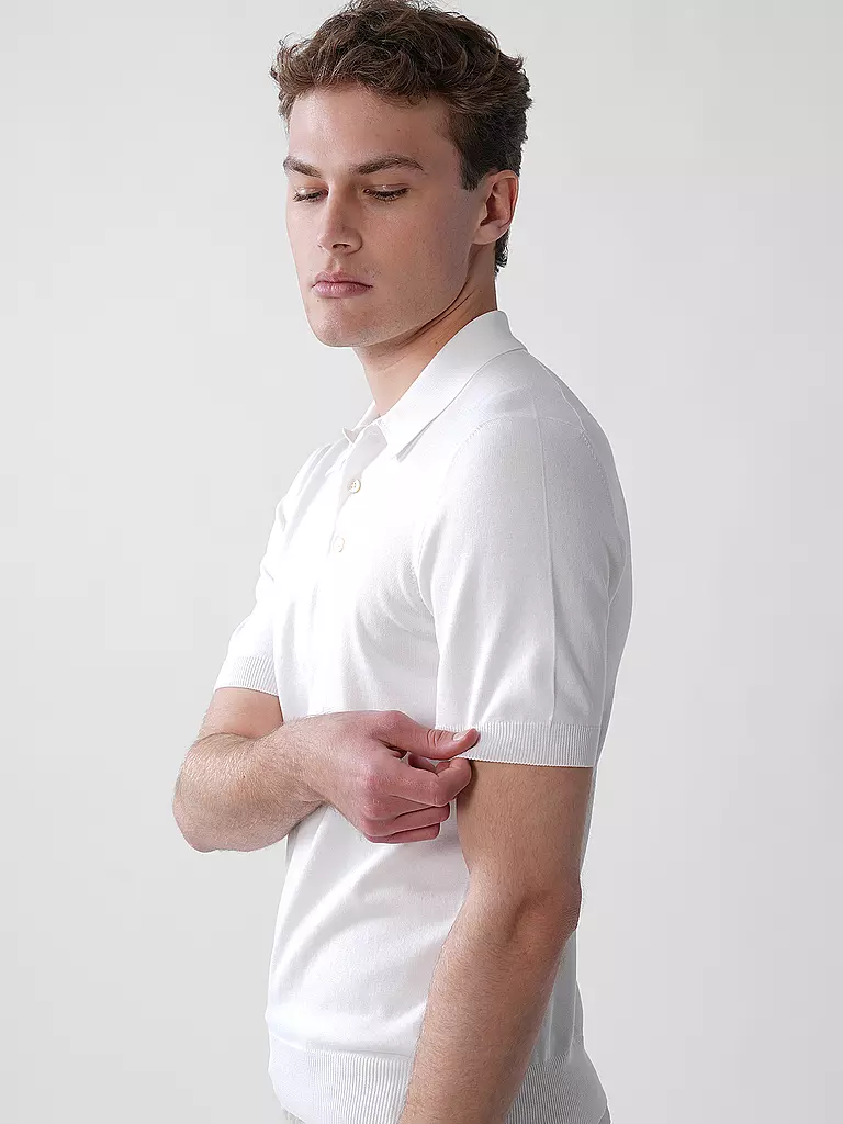 GRAN SASSO | Poloshirt  | weiss