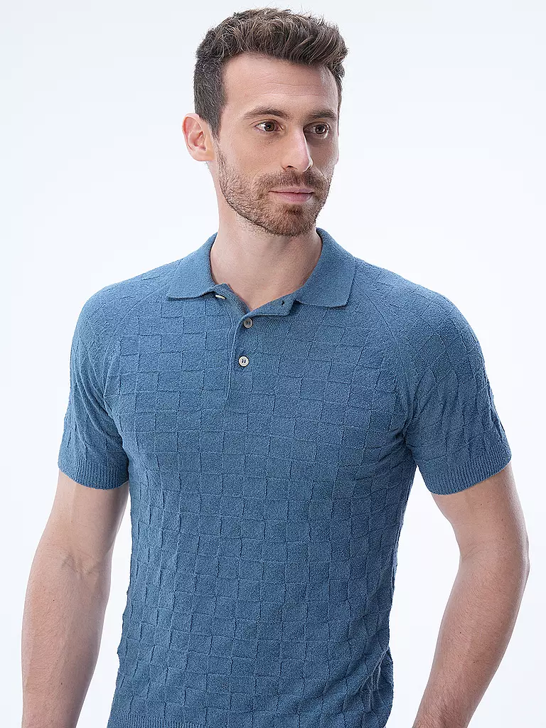 GRAN SASSO | Poloshirt | blau