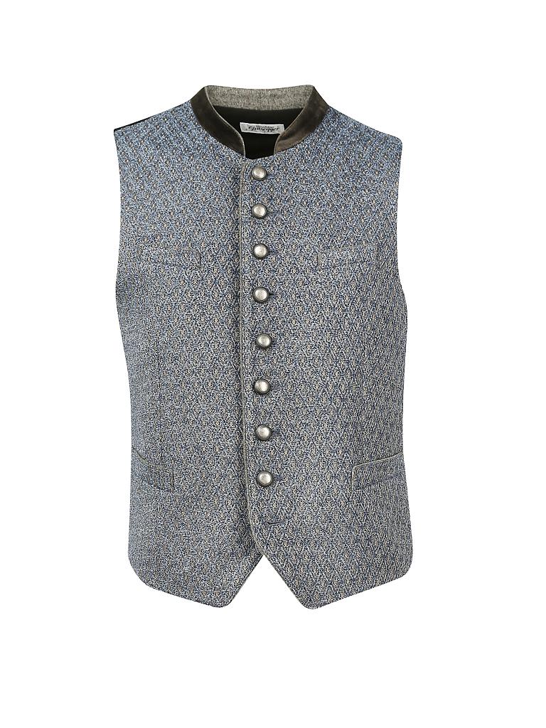 blaues trachtengilet