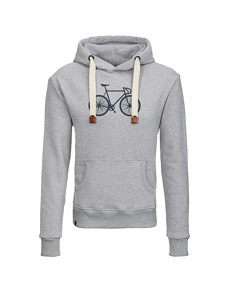 GREENBOMB | Kapuzensweater - Hoody "Bike Retro Mono" | grau