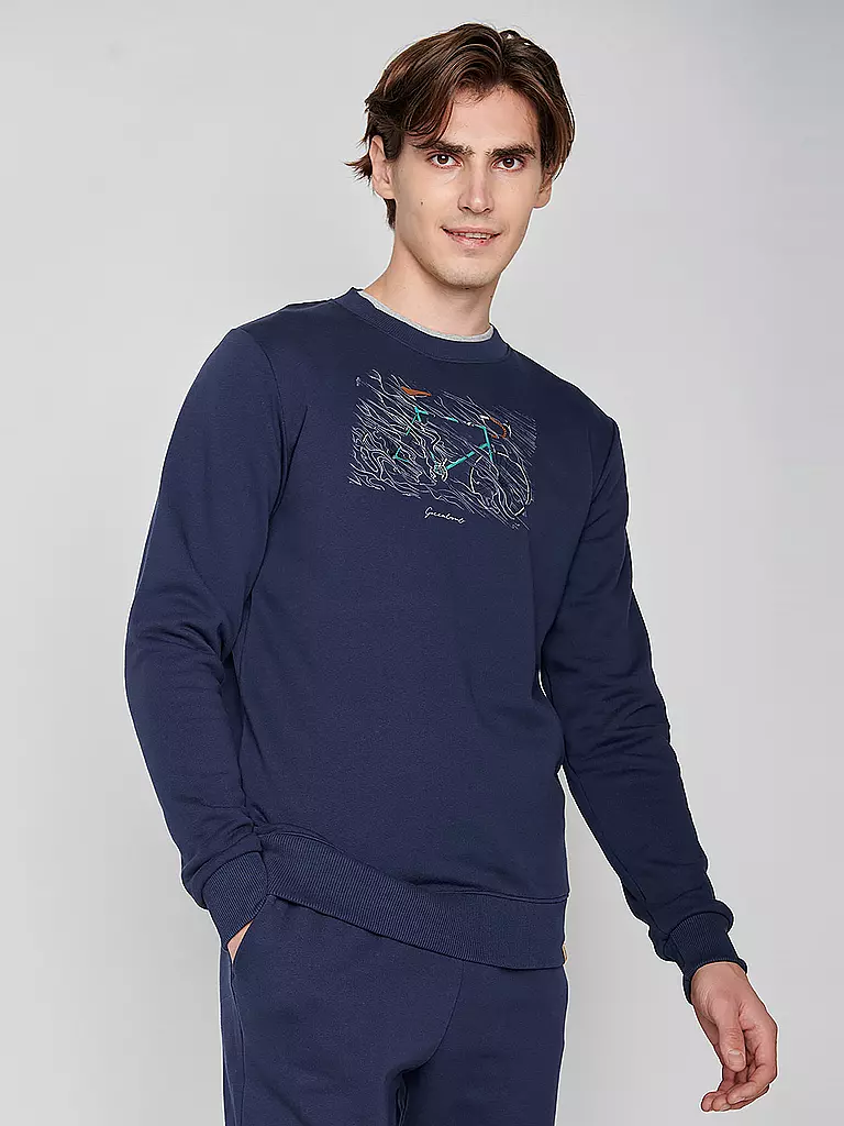 GREENBOMB | Sweater BIKE STORM | blau