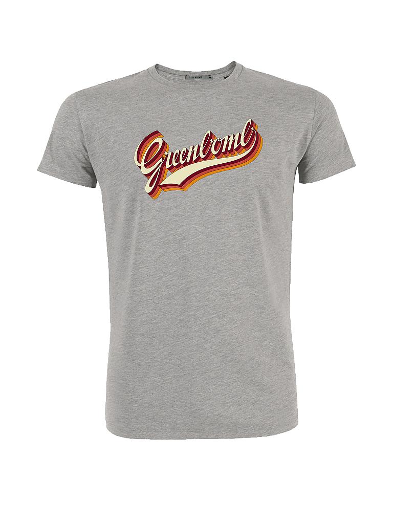 GREENBOMB | T-Shirt "Logo Retro" | grau
