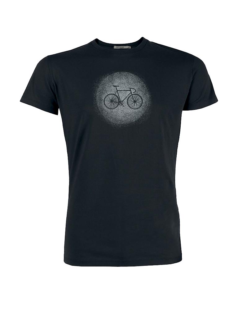 GREENBOMB | T-Shirt "Mountainbike Spray" | schwarz