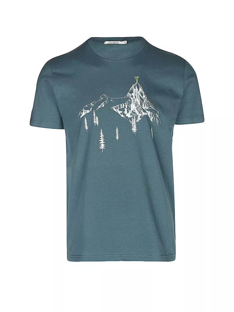 GREENBOMB | T-Shirt  BIKE DESTINATION | blau