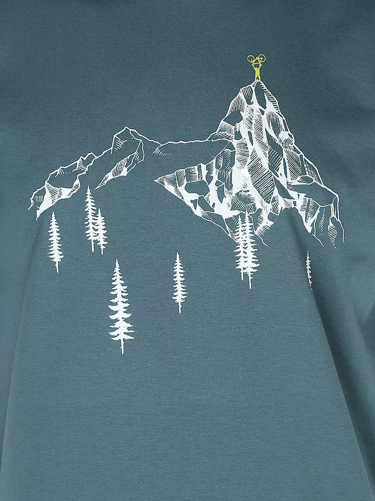 GREENBOMB | T-Shirt  BIKE DESTINATION | blau