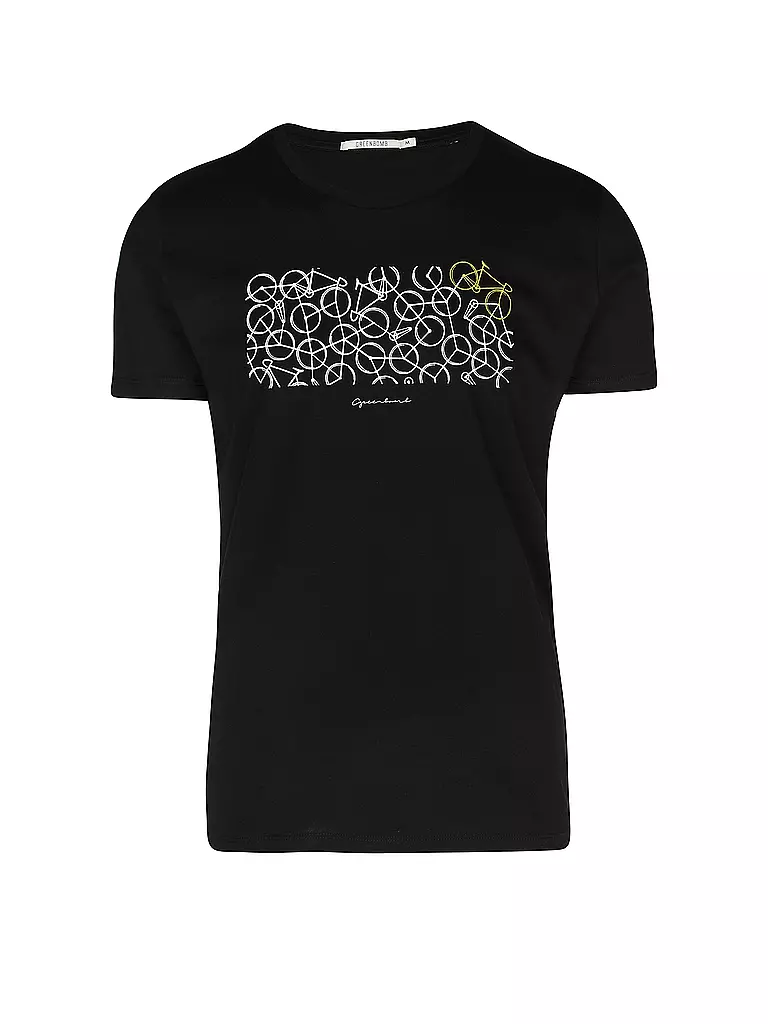 GREENBOMB | T-Shirt  BIKE MiX | schwarz