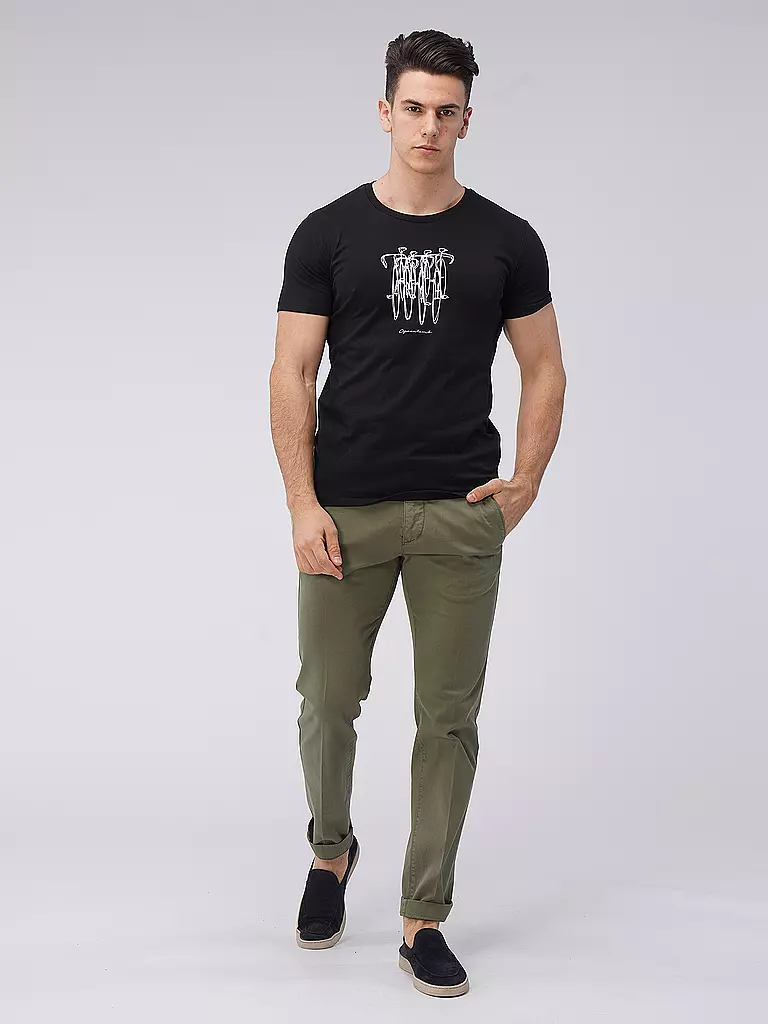 GREENBOMB | T-Shirt  BIKE SKETCH | schwarz