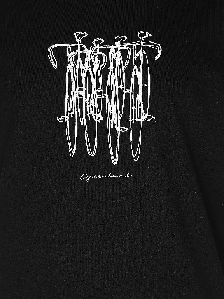 GREENBOMB | T-Shirt  BIKE SKETCH | schwarz