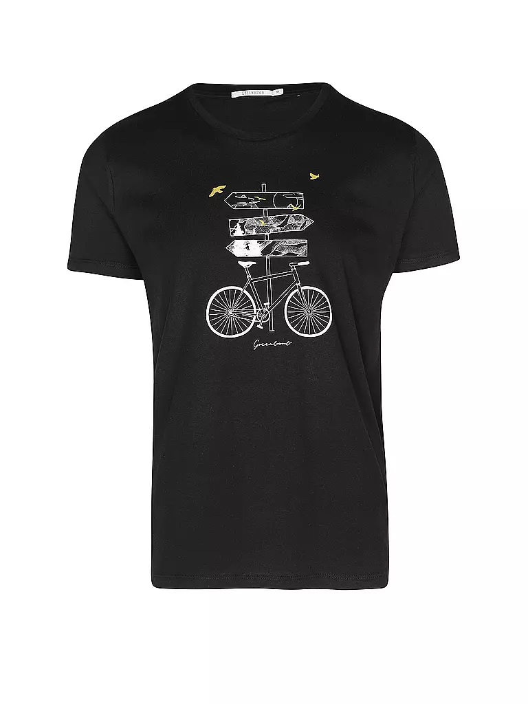 GREENBOMB | T-Shirt BIKE OUTDOOR | schwarz