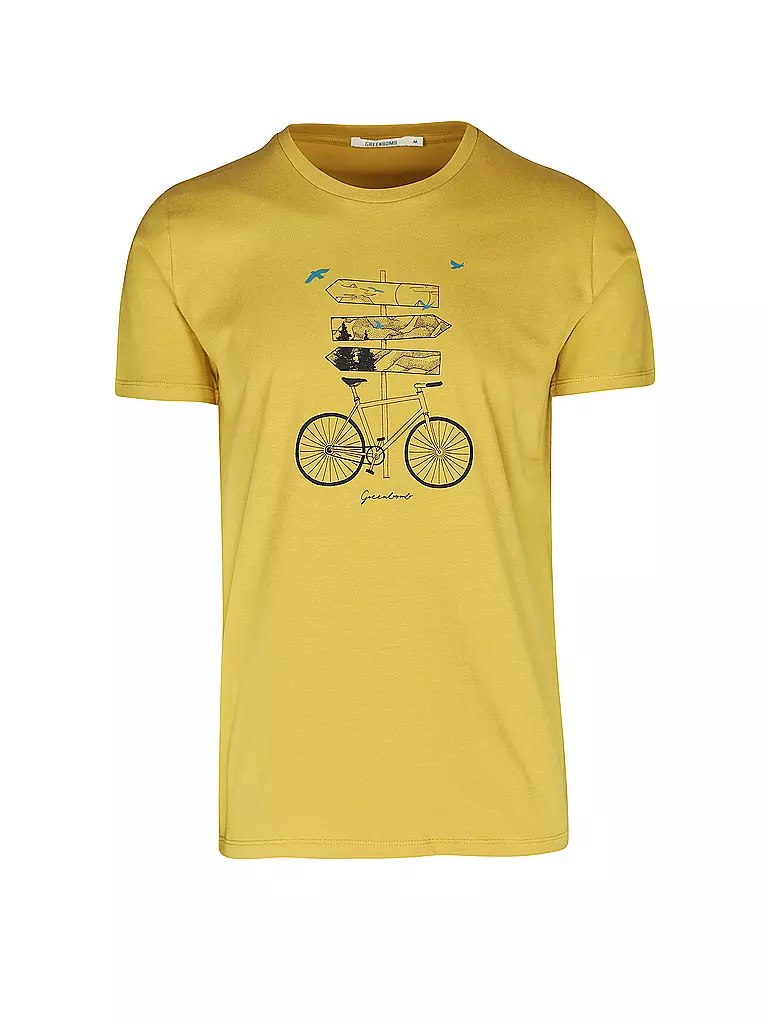 GREENBOMB | T-Shirt BIKE OUTDOOR | gelb