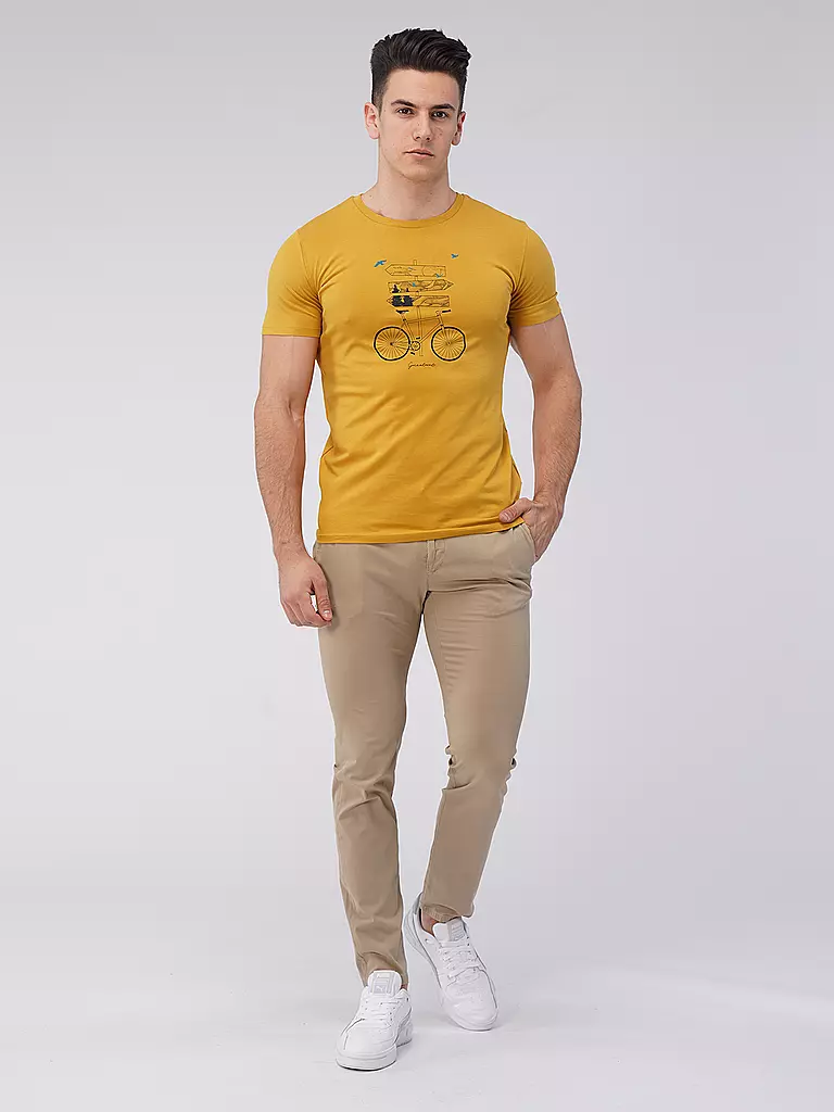 GREENBOMB | T-Shirt BIKE OUTDOOR | gelb