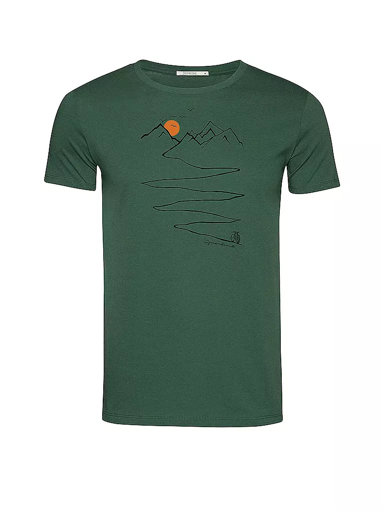 GREENBOMB | T-Shirt BIKE PATH | grün