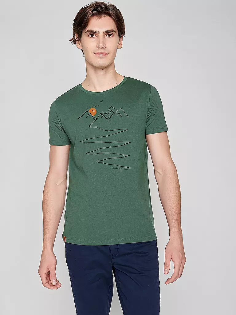 GREENBOMB | T-Shirt BIKE PATH | grün