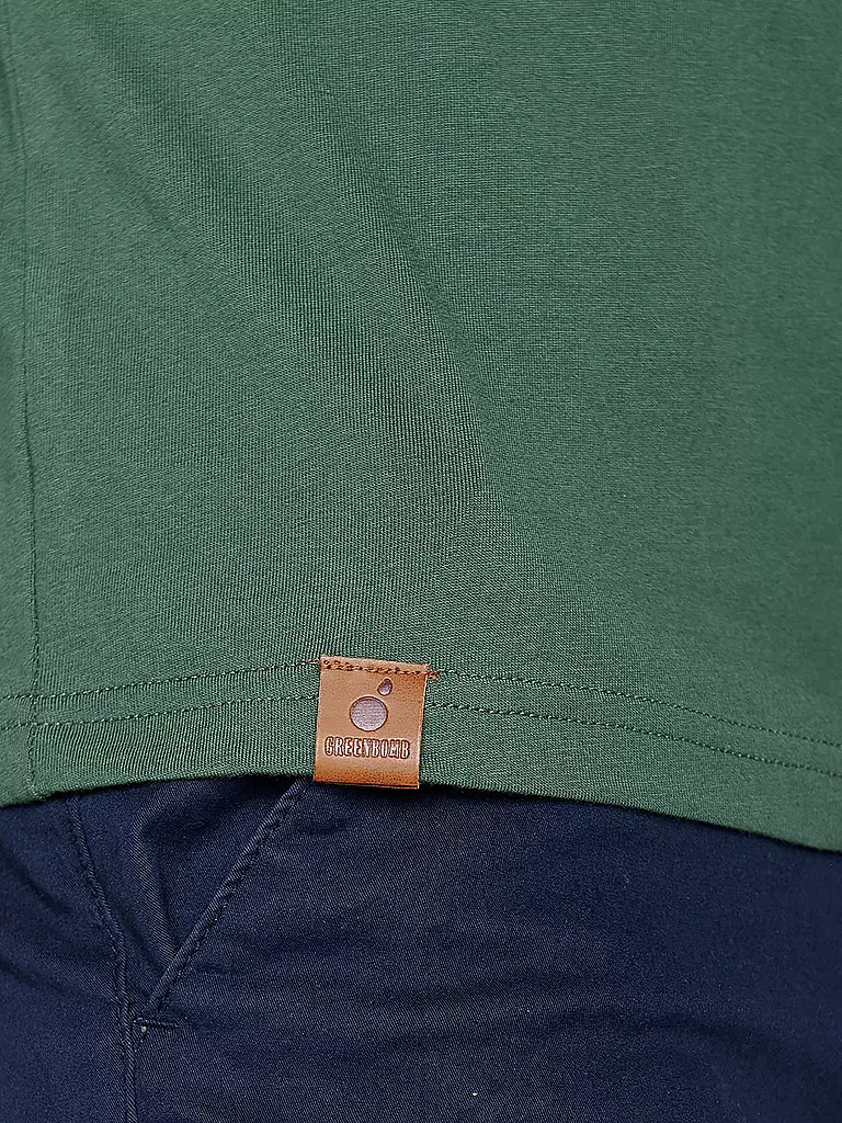 GREENBOMB | T-Shirt BIKE PATH | grün