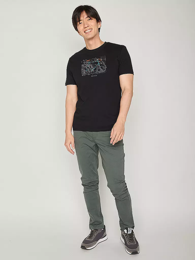 GREENBOMB | T-Shirt BIKE STORM | schwarz