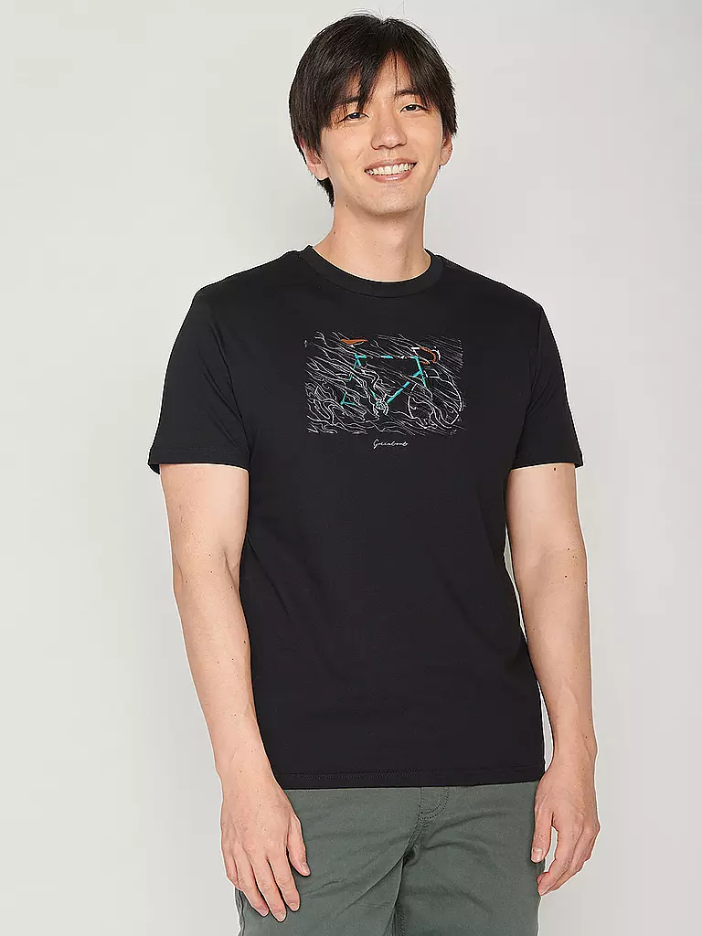 GREENBOMB | T-Shirt BIKE STORM | schwarz