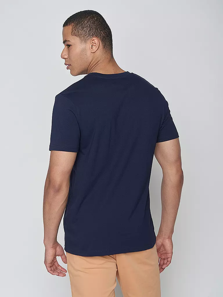 GREENBOMB | T-Shirt BIKE SUNSET STRIPES GUIDE | blau