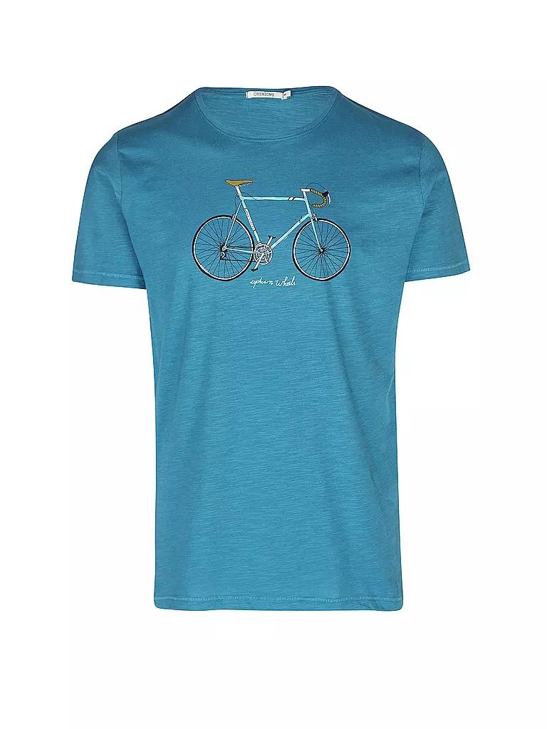 GREENBOMB | T-Shirt BIKE UPTOWN | blau
