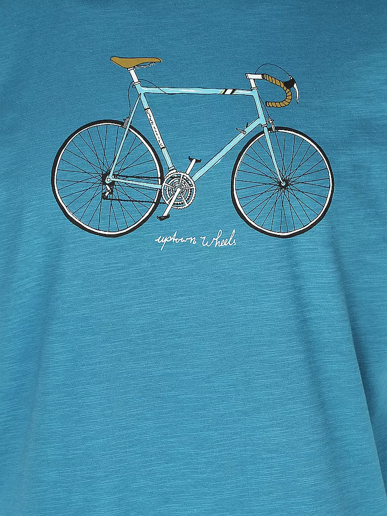GREENBOMB | T-Shirt BIKE UPTOWN | blau