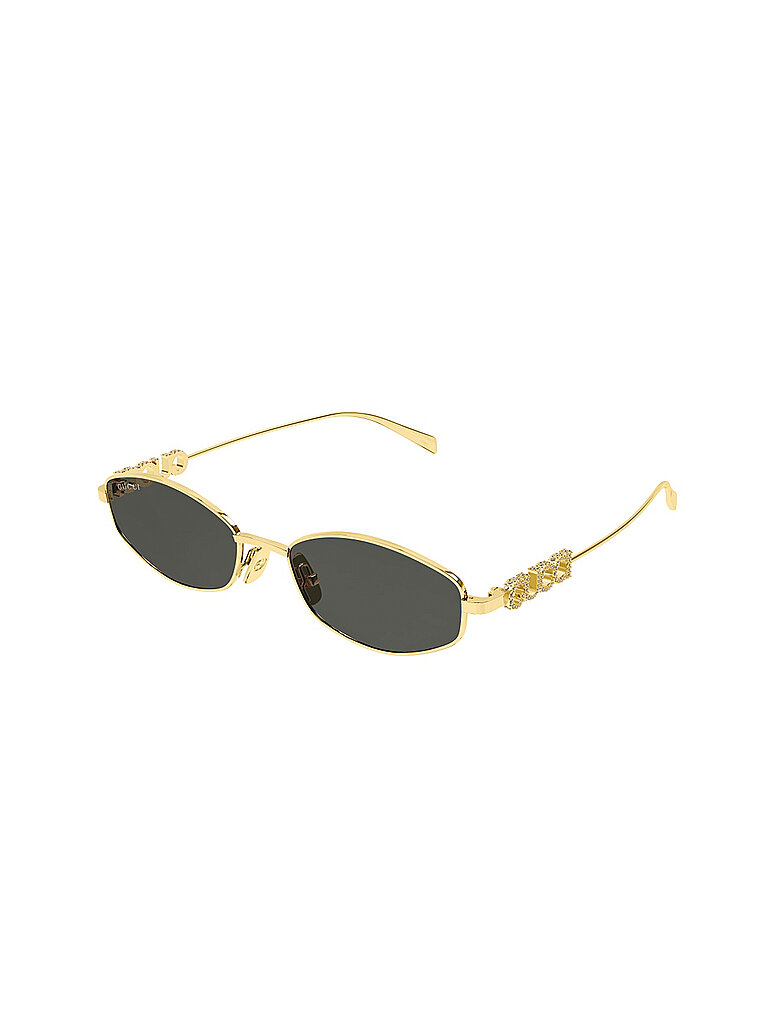 Gucci Damen Gucci GG1802S 001 Sonnenbrillen Metall Gold Grau Rund