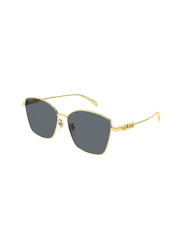 Gucci Damen Gucci GG1805SA 001 Sonnenbrillen Metall Gold Grau Schmetterling