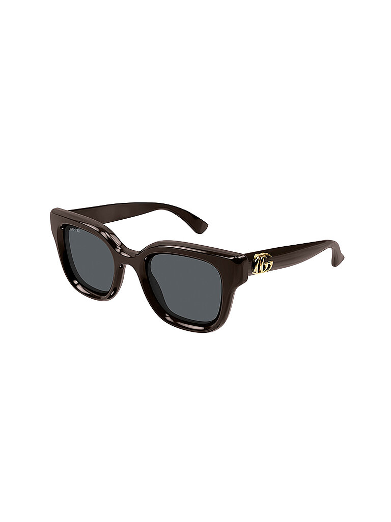 Gucci Damen Gucci GG1828S 004 Sonnenbrillen Injiziert Braun Grau Rund