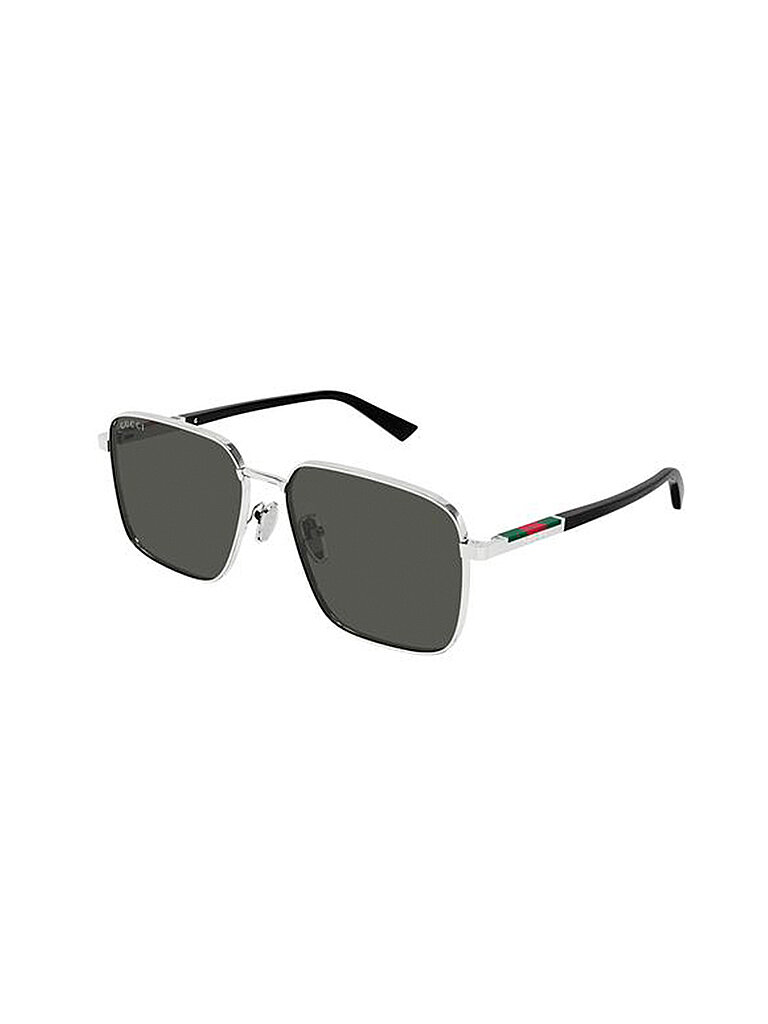 Gucci Herren Gucci GG1965SK 001 Sonnenbrillen Metall Silber Grau Quadratisch