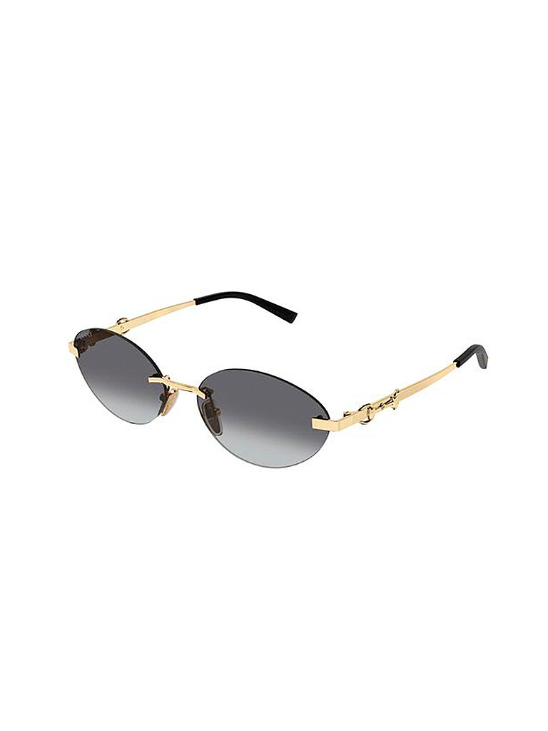 Gucci Damen Gucci GG2051S 002 Sonnenbrillen Metall Gold Grau Rund