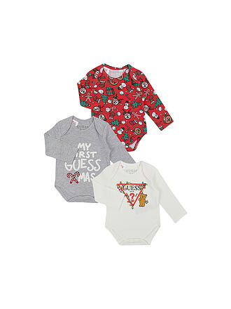 GUESS | Baby Body Weihnachtsmotiv 3er Pkg.