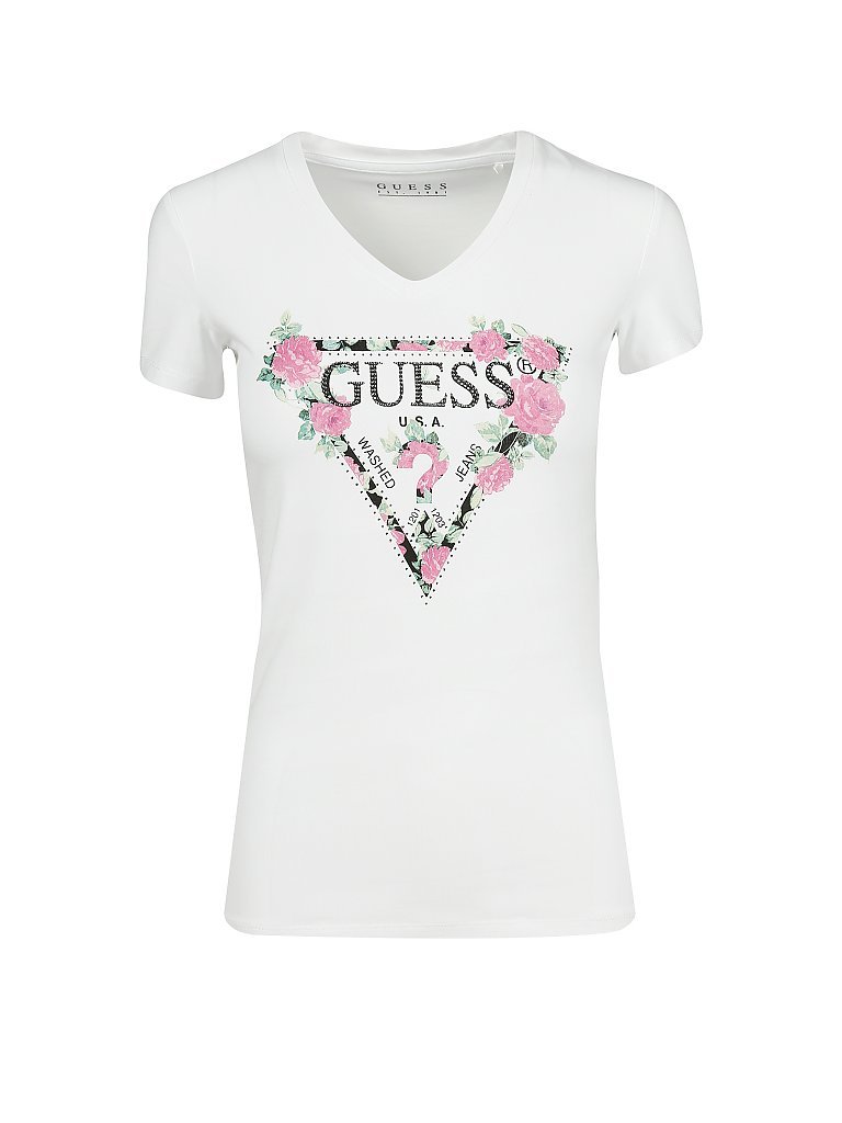 GUESS T Shirt  Britney  weiß | XS