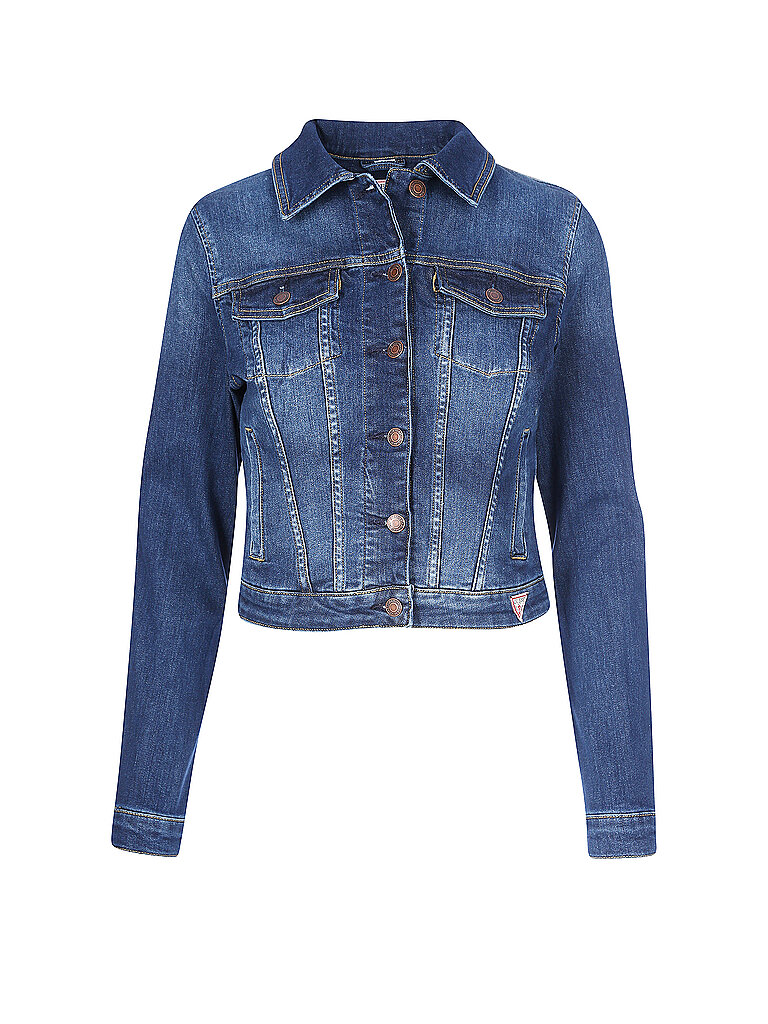 GUESS Jeansjacke blau | S