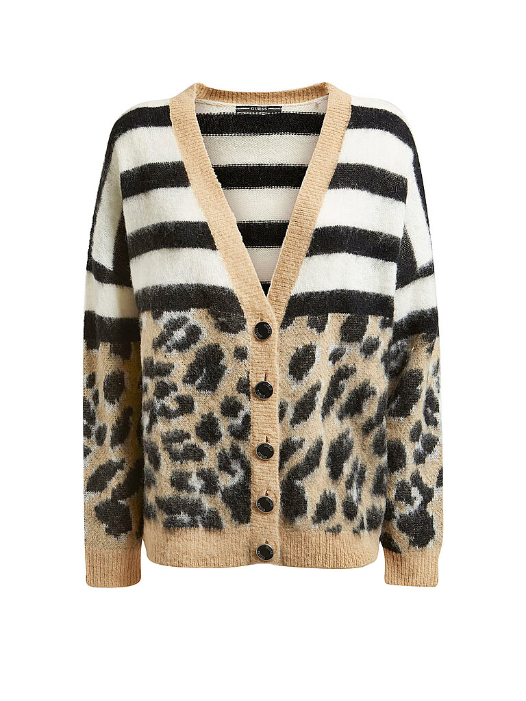 GUESS Cardigan Oversized Fit schwarz | S