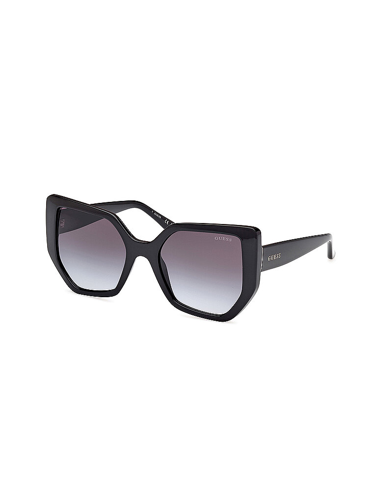 Guess Damen Guess GU00154 01B Sonnenbrillen Injiziert Schwarz Rauch Geometrisch Normal