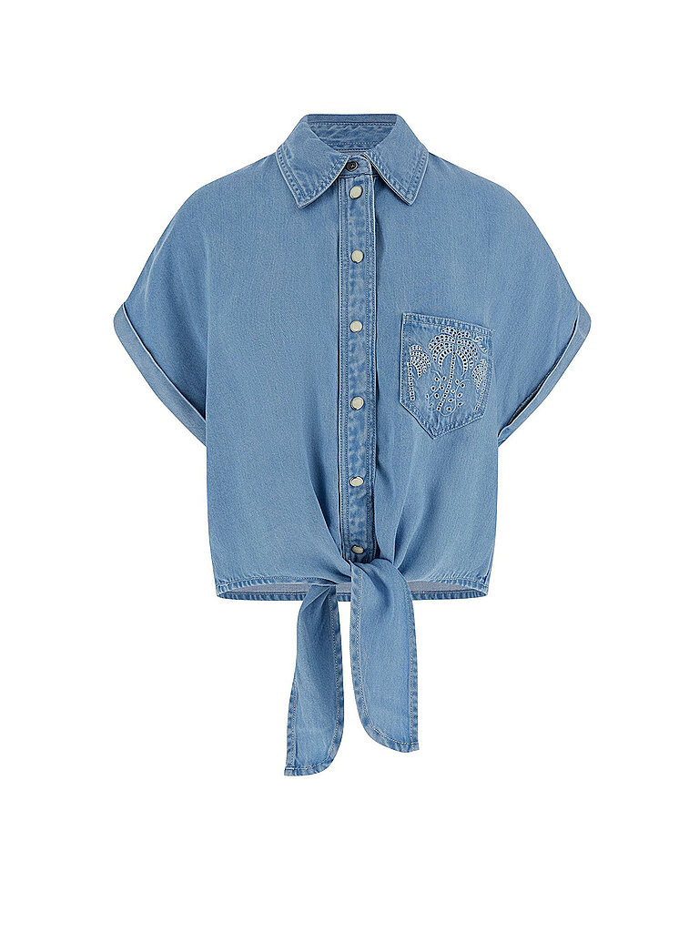 GUESS Blusenshirt AMBRA blau | S