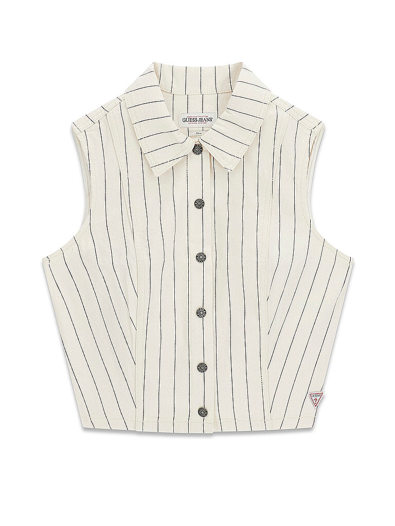 Ärmellose Cropped Bluse Damen Guess